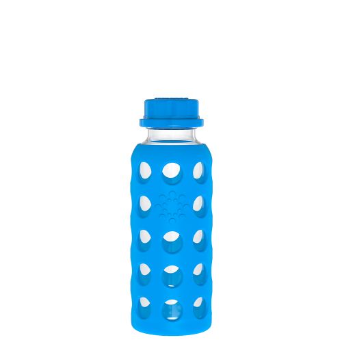 LifeFactory 9oz Glass Baby Bottle With Flat Cap