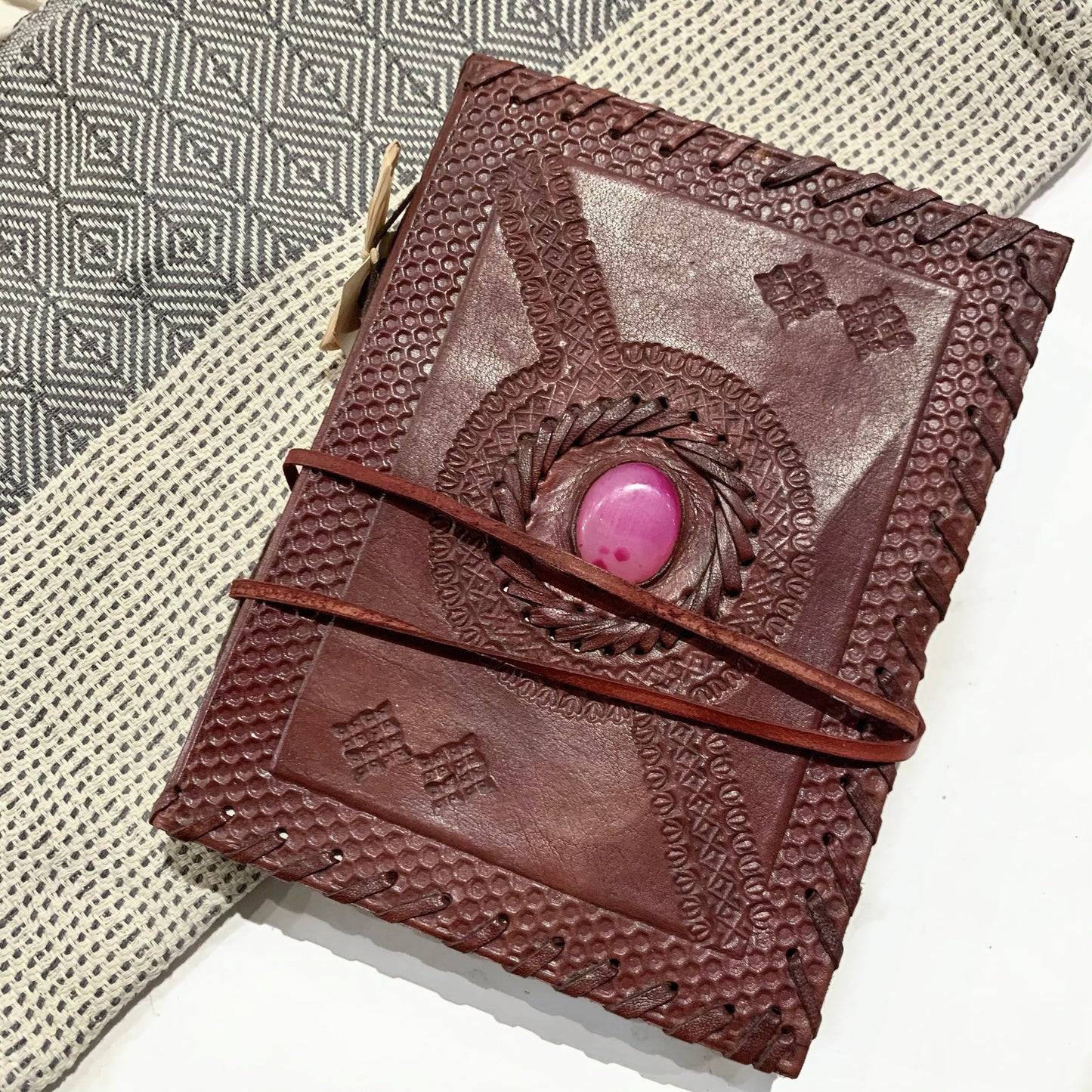 Hand Tooled Leather Journal Book