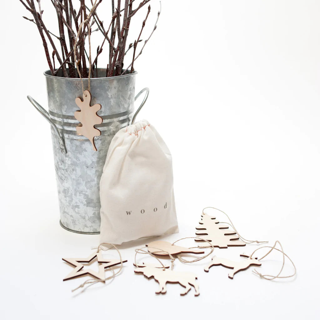 Pilo Wooden Ornaments (Set of 5)