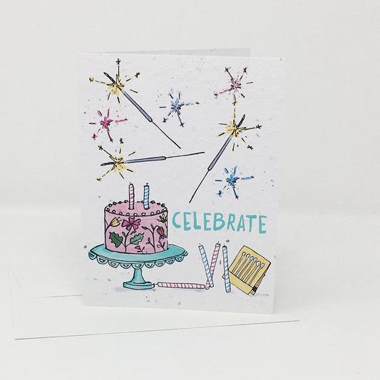 Jill & Jack Paper Plantable Card - Celebrate