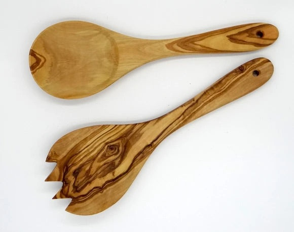 Olivewood Salad Servers