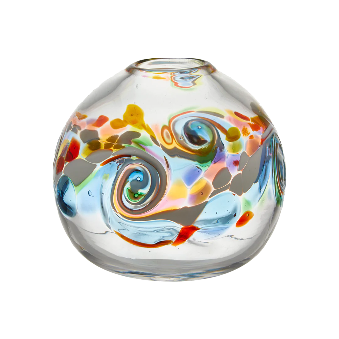 Kitras 7” Round Colour Wave Vase