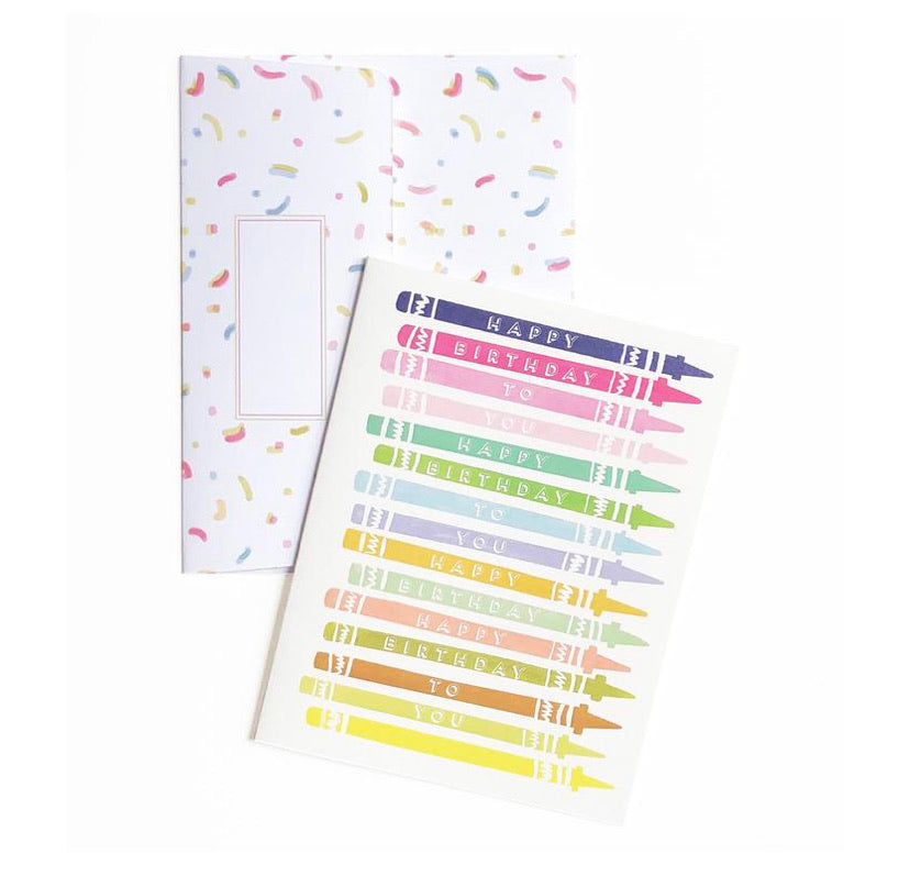 Artistry Card - Birthday Crayons