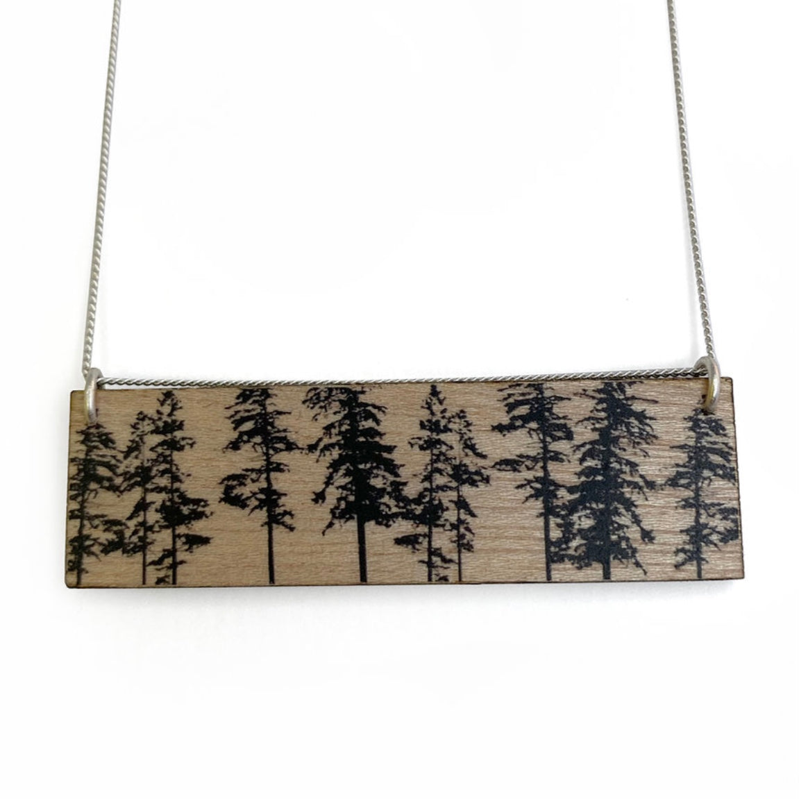 Black Drop Designs Wood Necklace