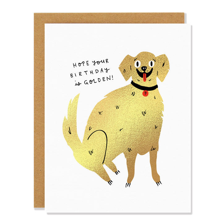 Badger and Burke Card - Golden Birthday