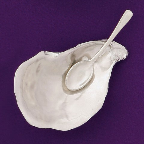 Basic Spirit Handmade Pewter Salt Cellar w/ Spoon