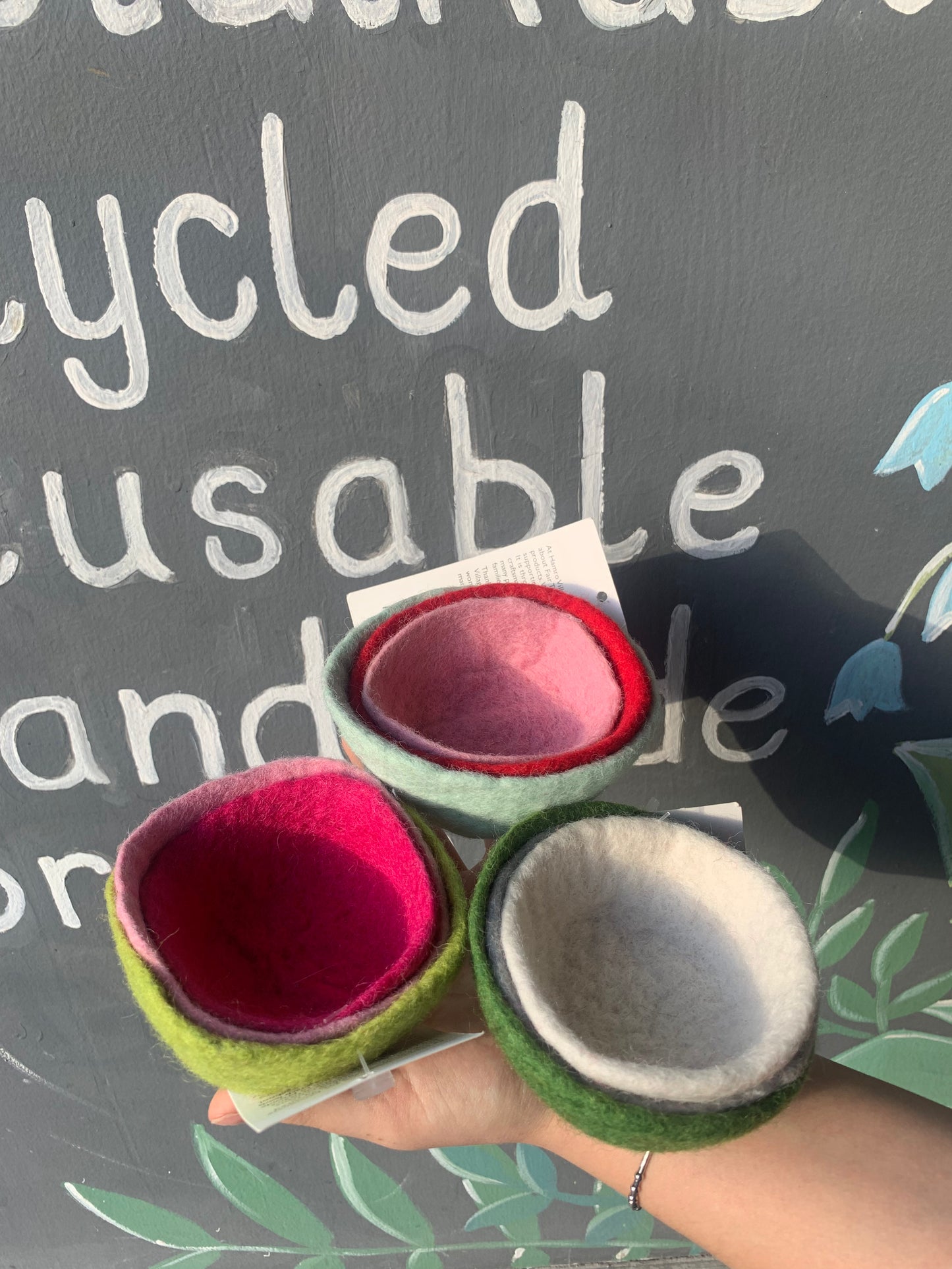 Hamro Small Felt Nesting Bowl Set