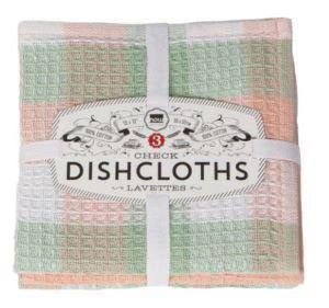 Cotton Check Dish Cloths