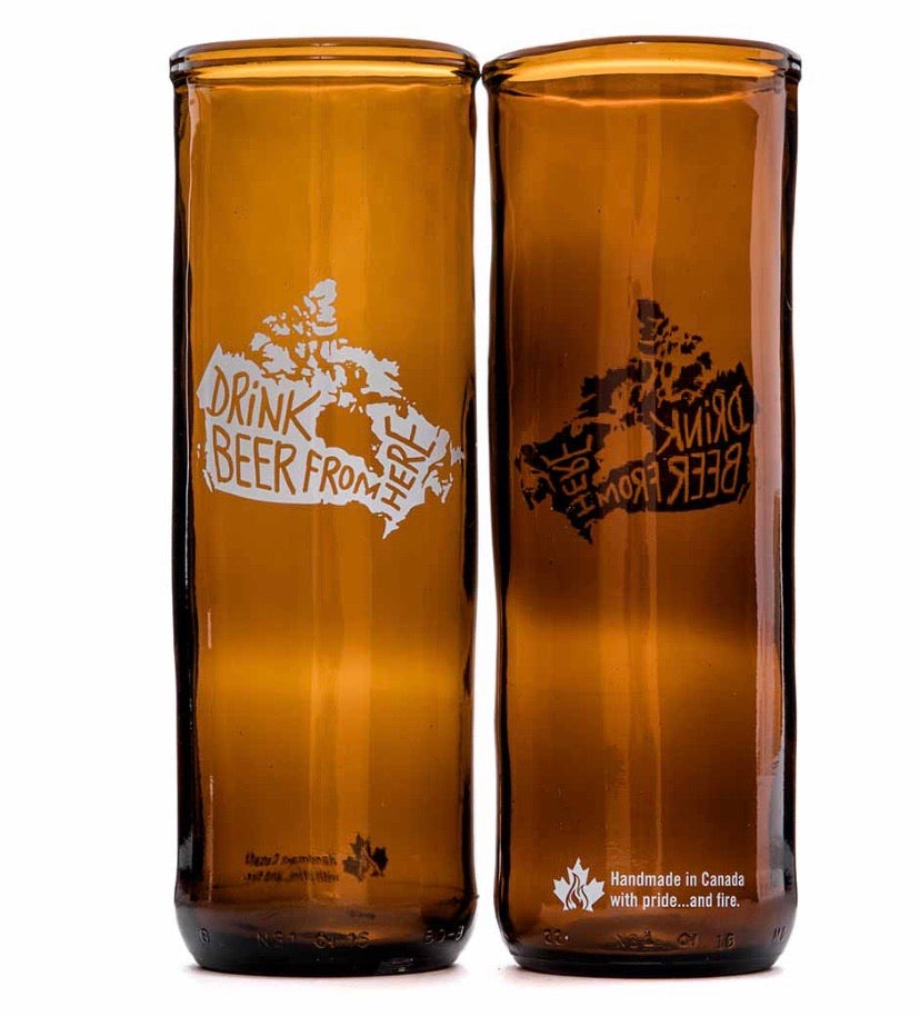 ReBeer Recycled Beer Bottle Glasses