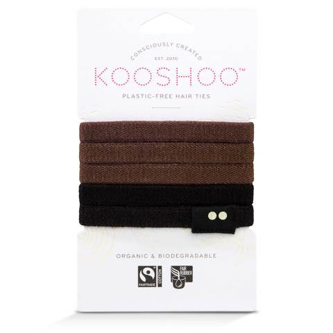 Kooshoo Organic Plastic-Free Flat Hair Ties