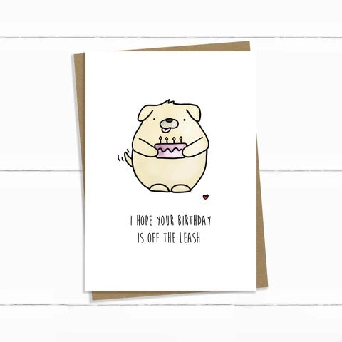 Baun Bon Card - Off The Leash Birthday