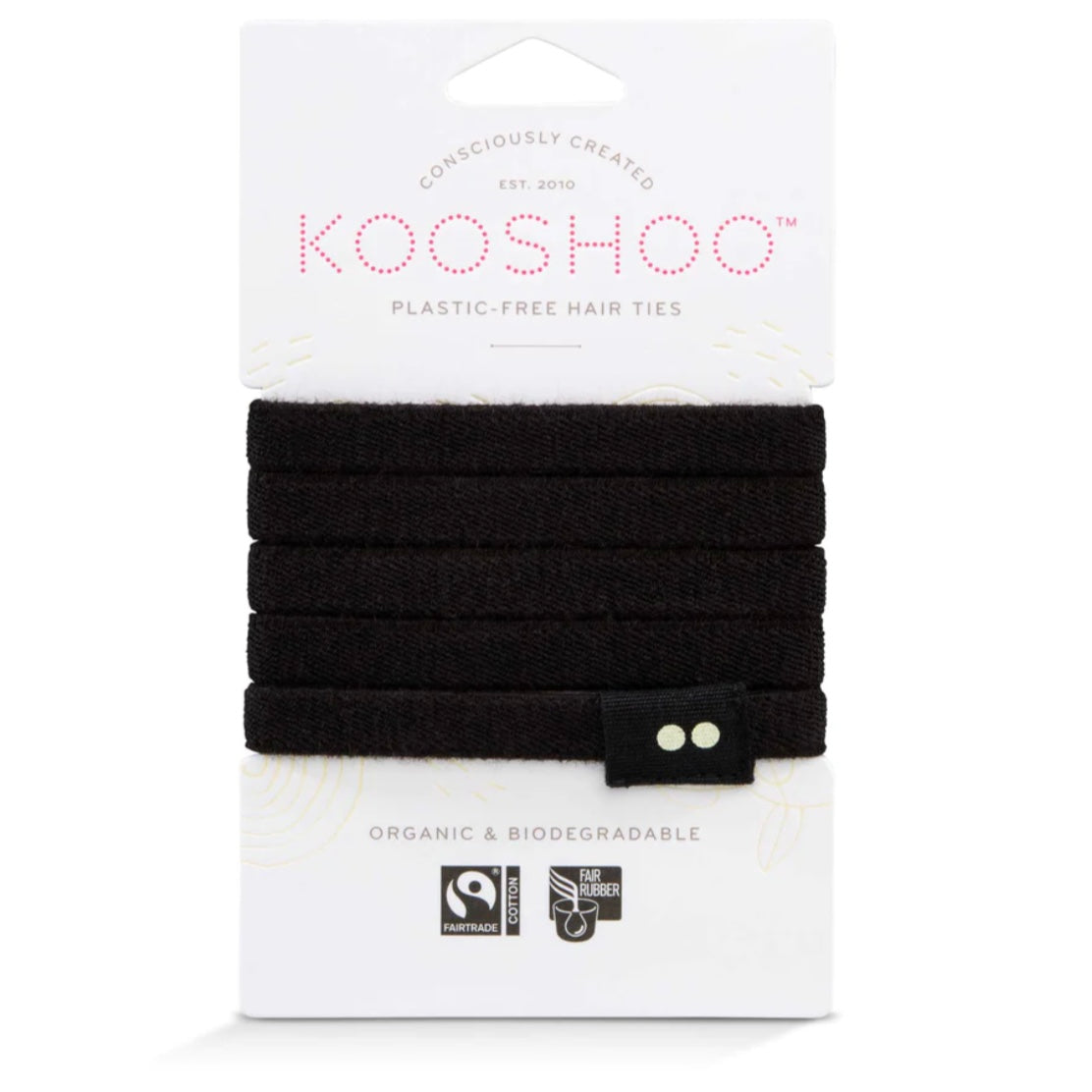 Kooshoo Organic Plastic-Free Flat Hair Ties