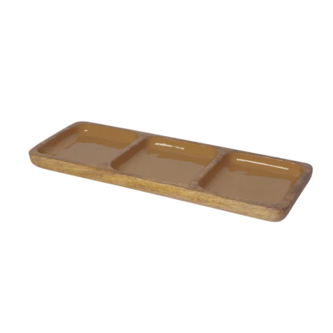 Mango Wood Divided Plate