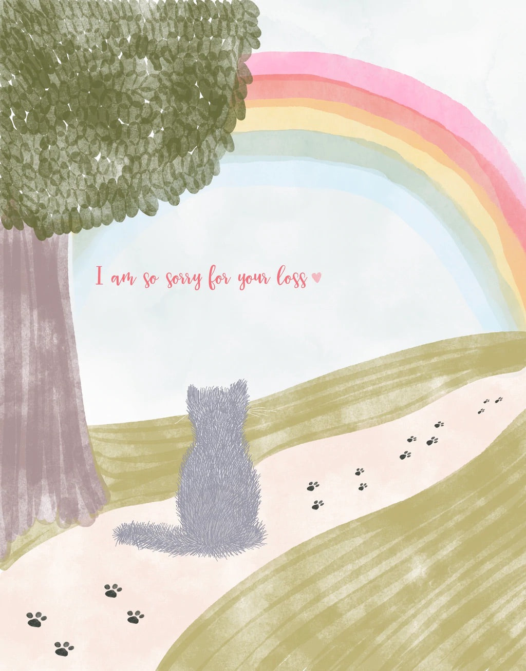 Poplar Paper Card - Pet Sympathy (Cat)