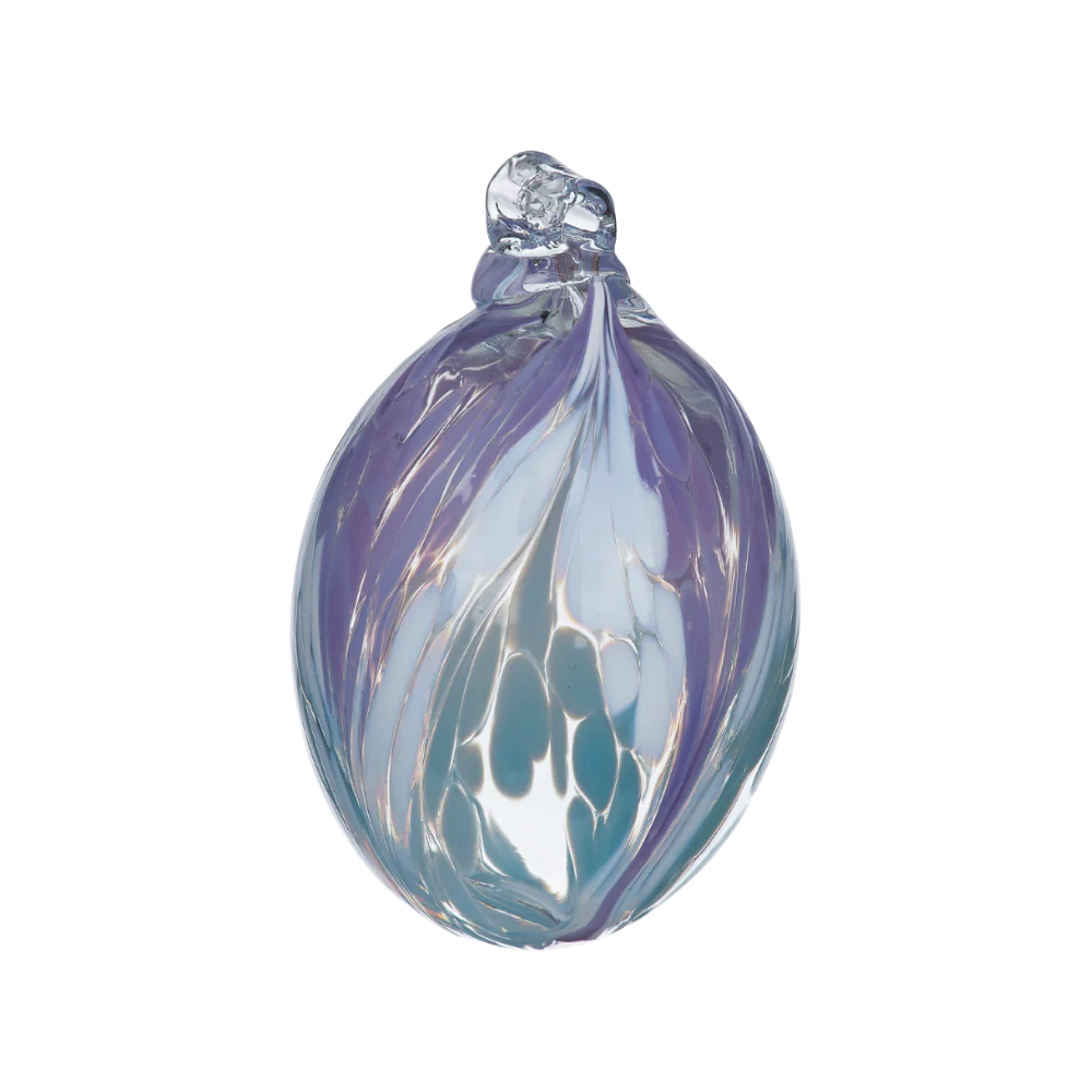 Kitras Hand Blown Glass Pastel Egg