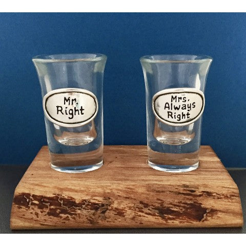 Basic Spirit Handmade Pewter Shot Glasses