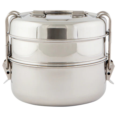 Now Designs 2-Layer Simply Steel Tiffin