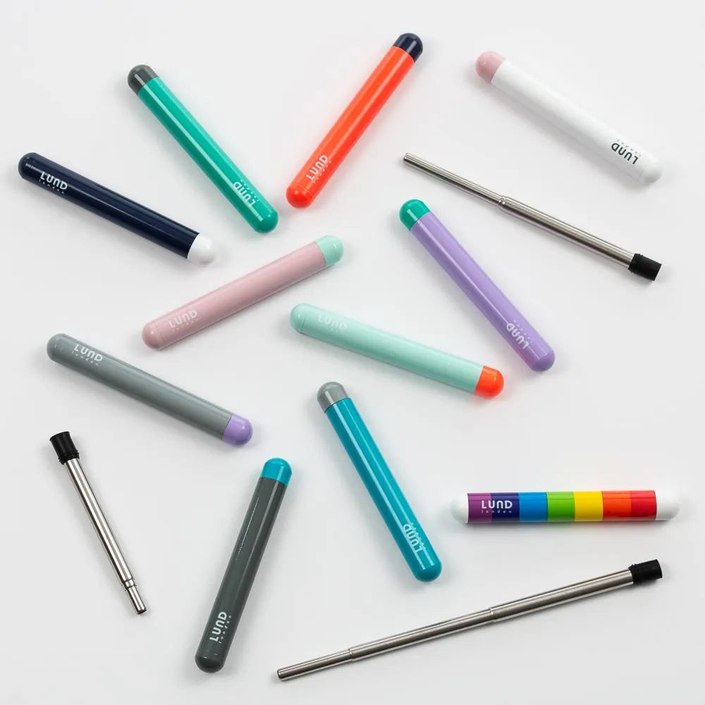 Skittle Straw With Travel Case