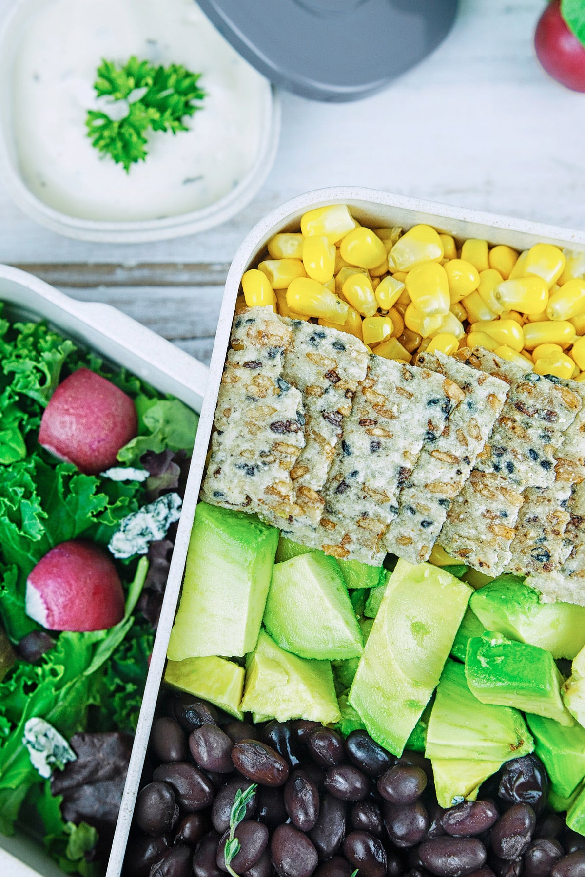 Minimal Natural Fiber Bento Box - Dual