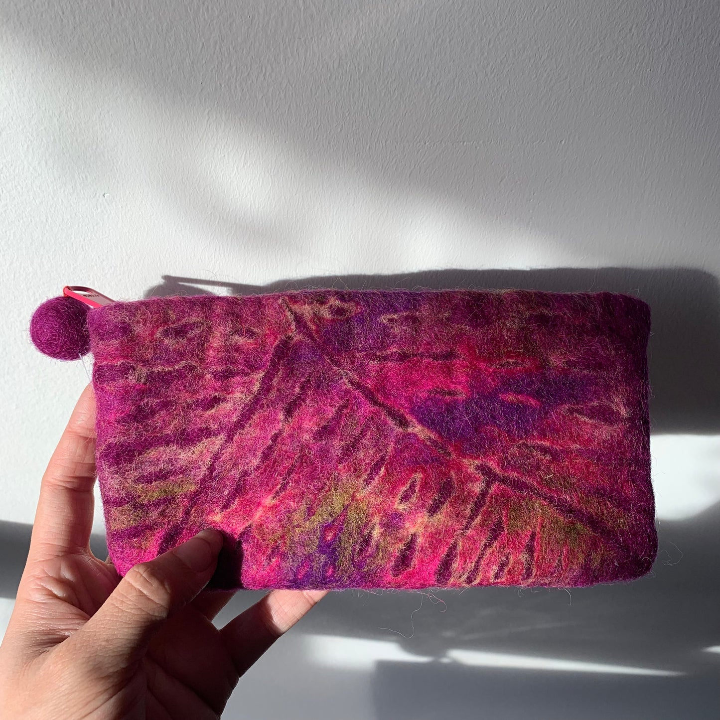 Hamro Felted Wool Purse - Abstract