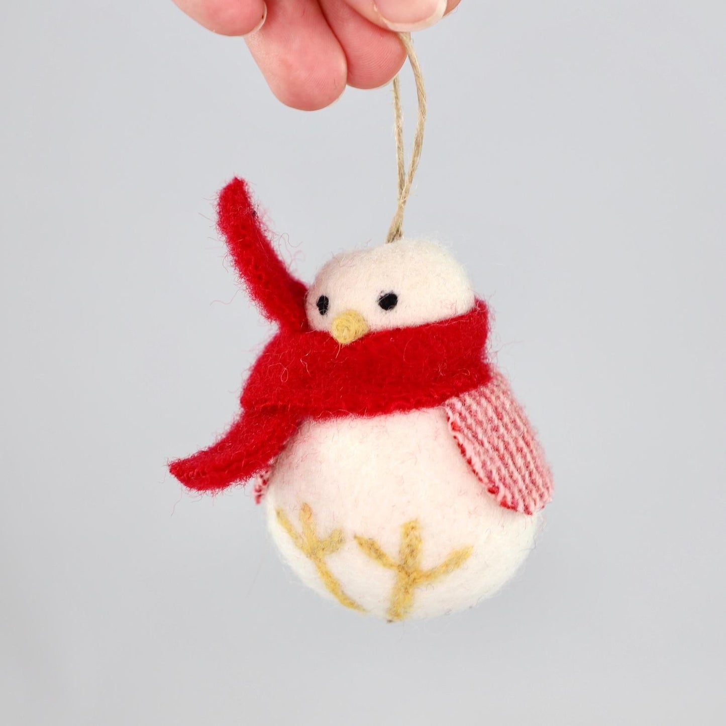 Amber Goes Violet Felted Wool Ornament