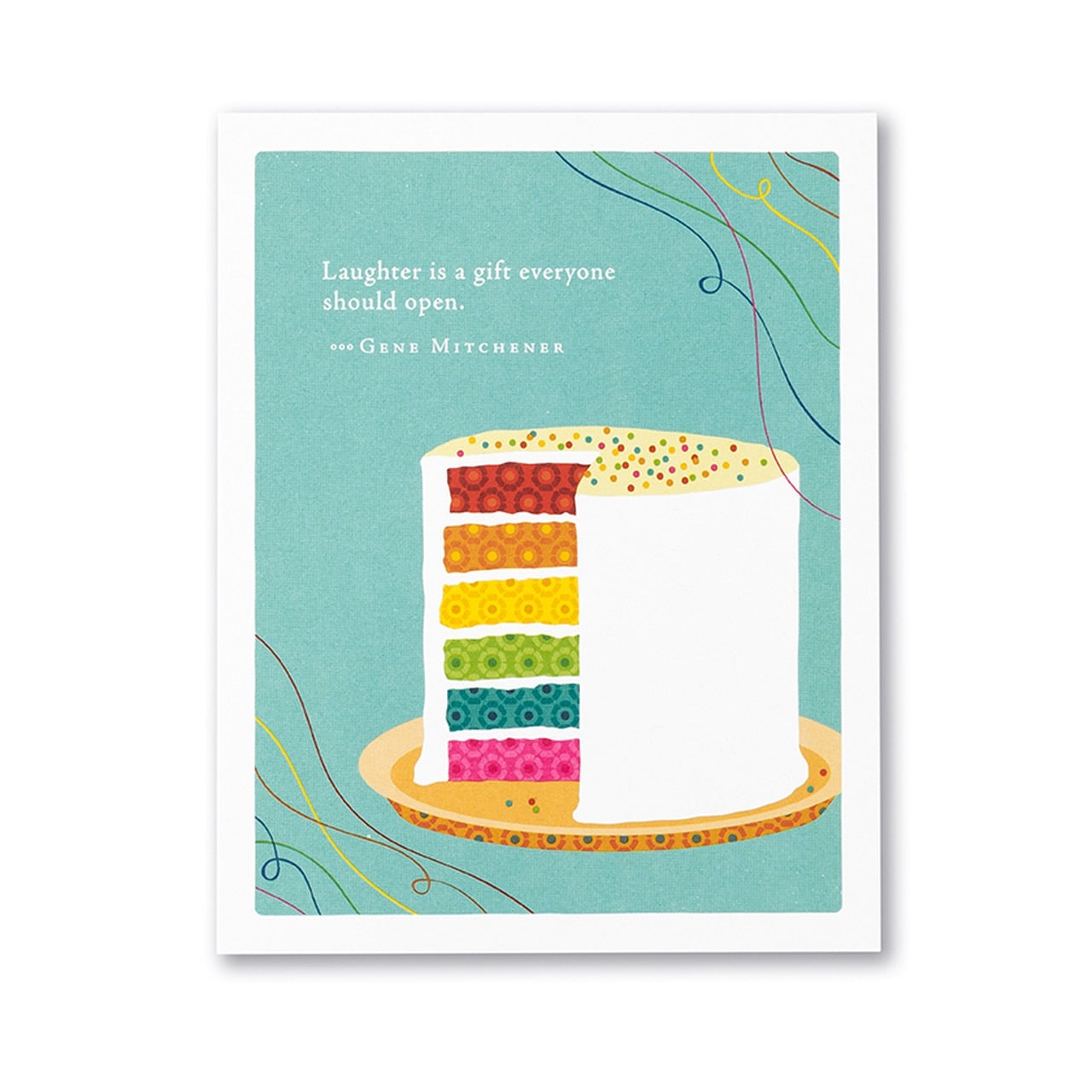 Positively Green Card - Laughter (Mitchener) - Birthday