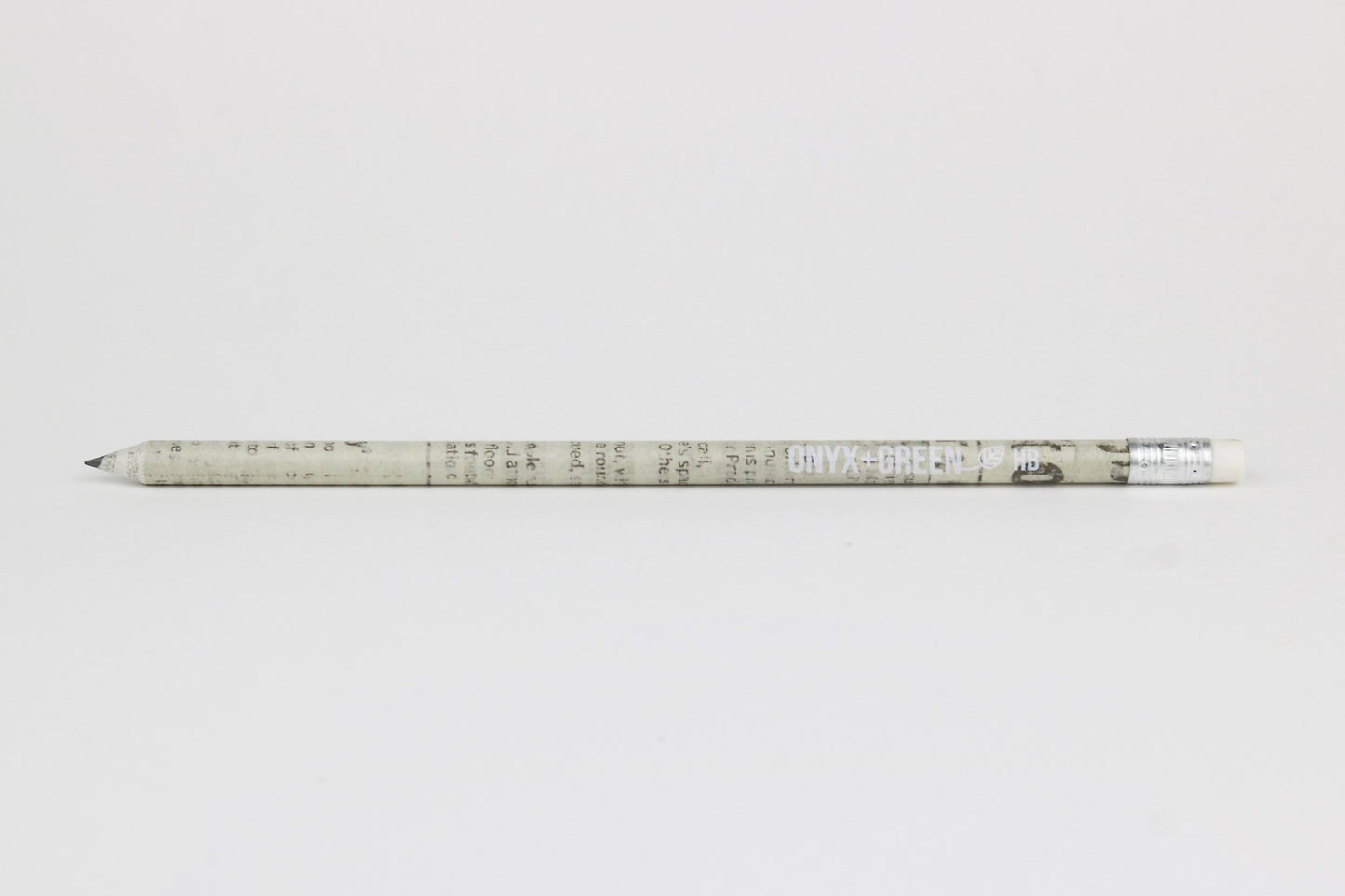 Onyx + Green Recycled Newspaper Pencils