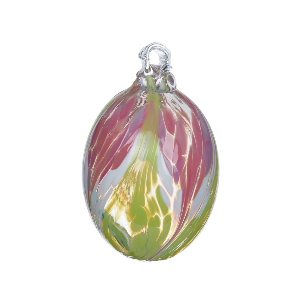 Kitras Hand Blown Glass Pastel Egg