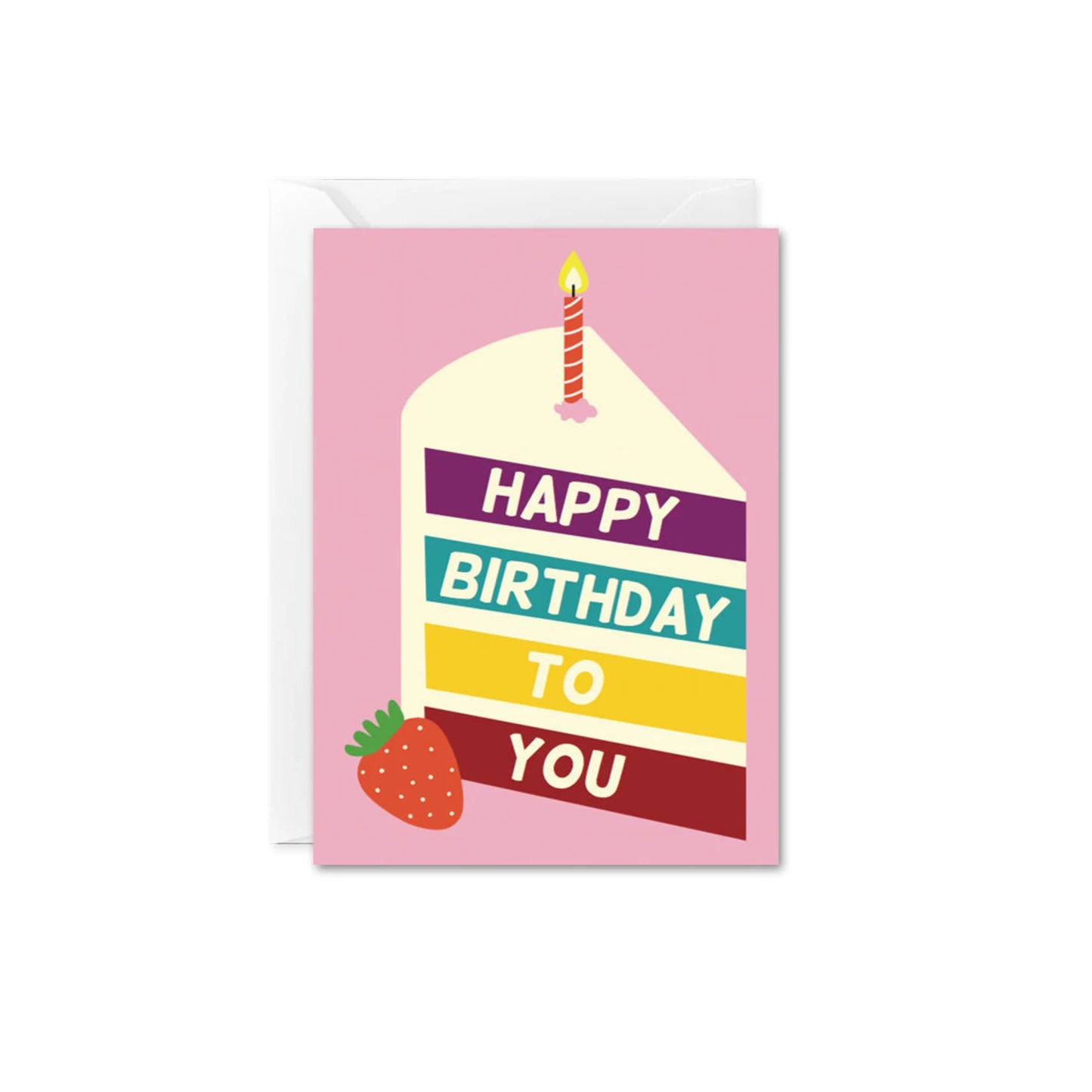 The Beautiful Project Mini Card - Cake Slice Birthday