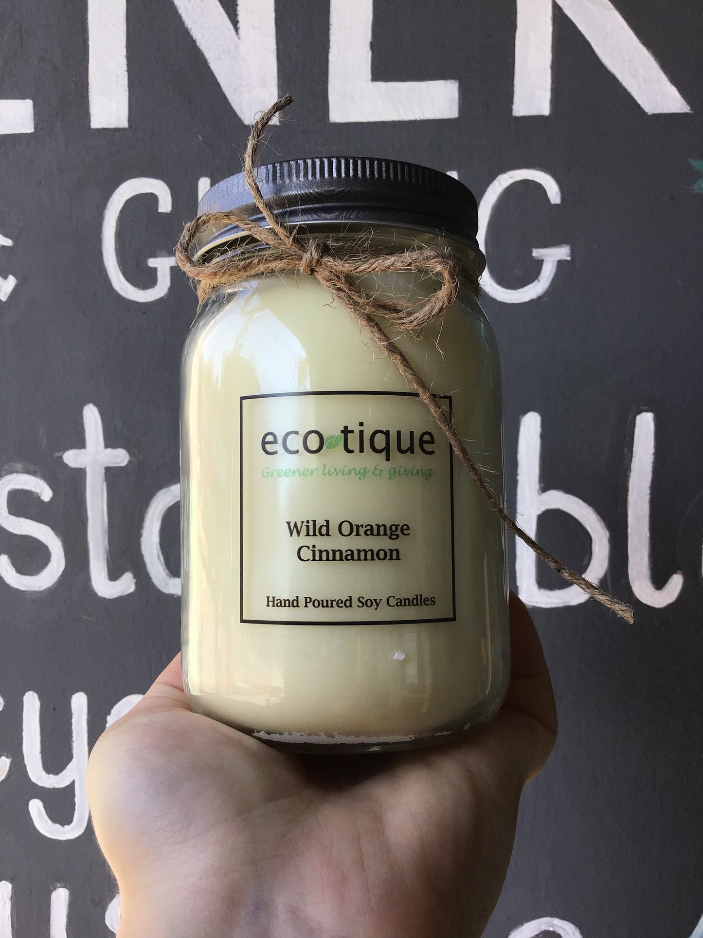 Ecotique Hand Poured Soy Candle - 16oz