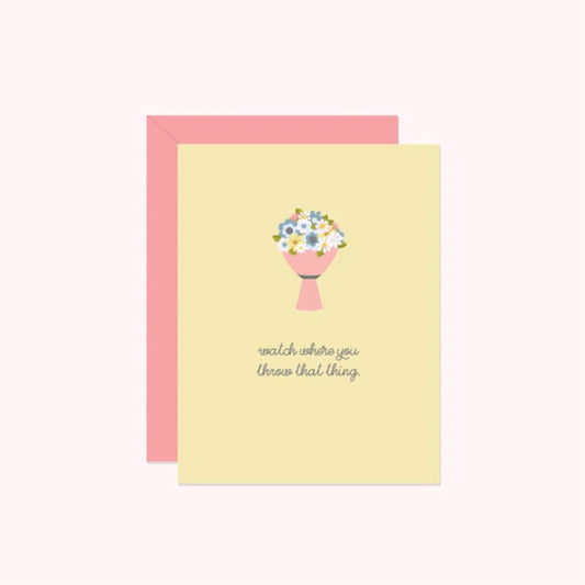 Halifax Paper Hearts Card - Bouquet Toss