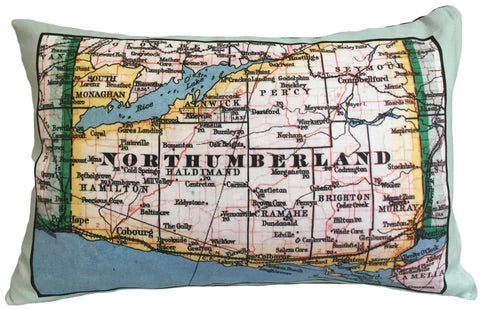 Vintage Map Pillow