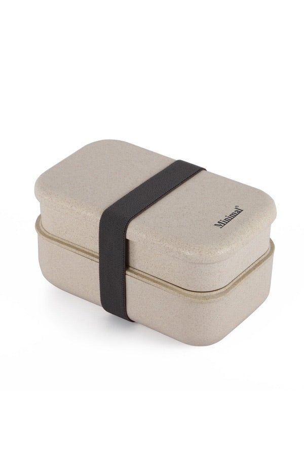 Minimal Natural Fiber Bento Box - Dual