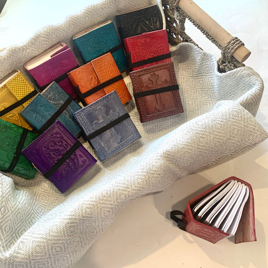 Hand Tooled Miniature Leather Journal