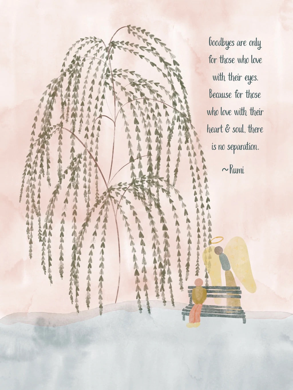 Poplar Paper Card - Sympathy Goodbyes Willow Rumi