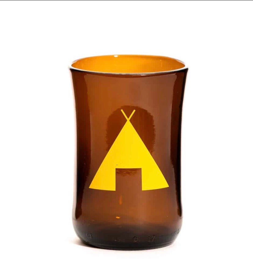 ReBeer Recycled Beer Bottle 8oz Camp Tumbler