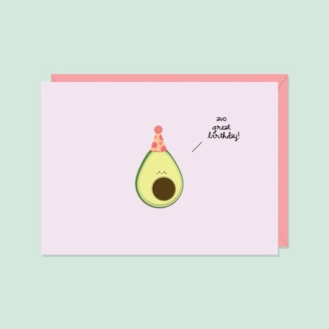 Halifax Paper Hearts Card - Avo Great Birthday