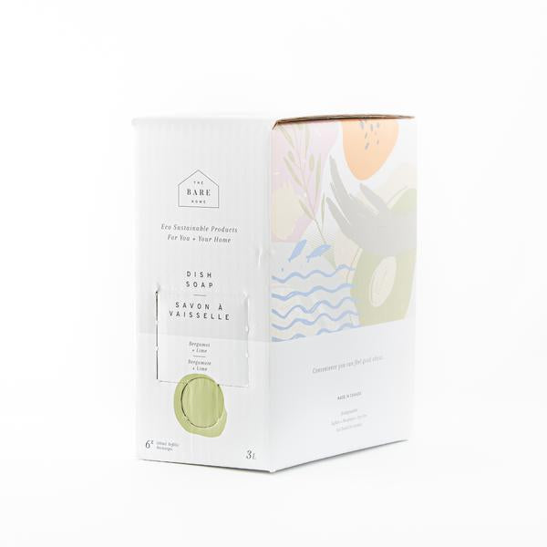 Barehome Refill Box - Dish Soap - Bergamot + Lime