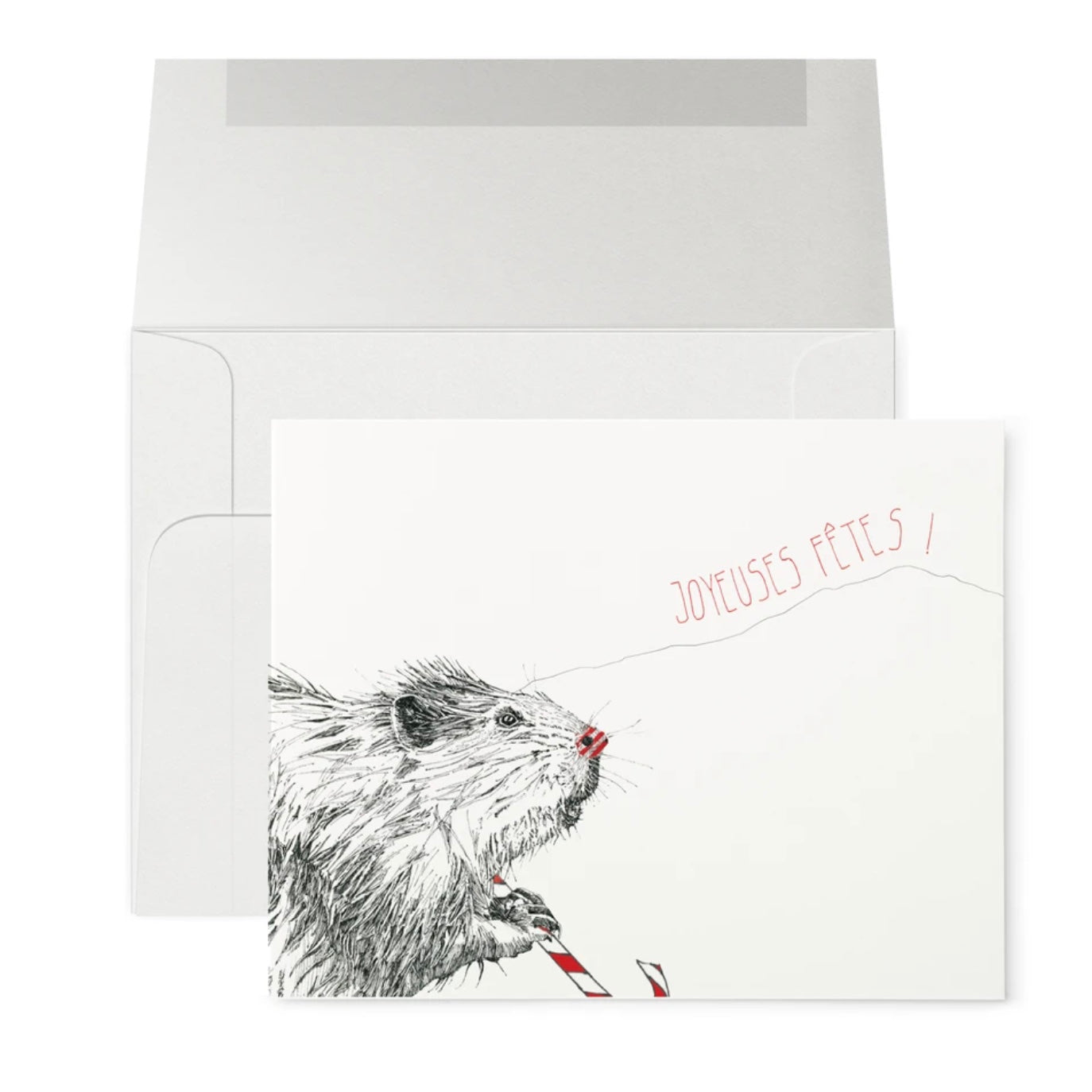 Petits Mots Card - Beaver
