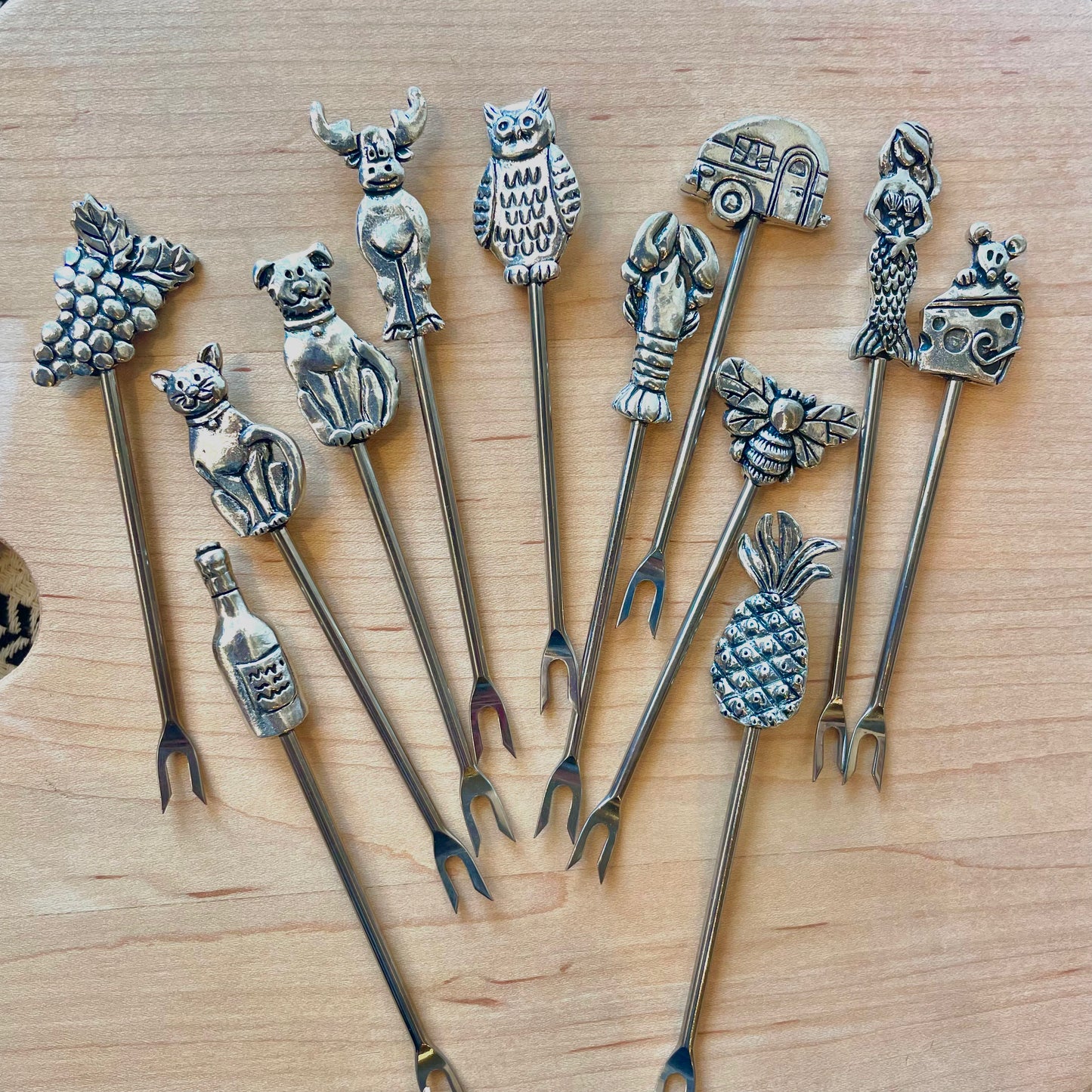Basic Spirit Handmade Pewter Hors D’Oeuvre Picks