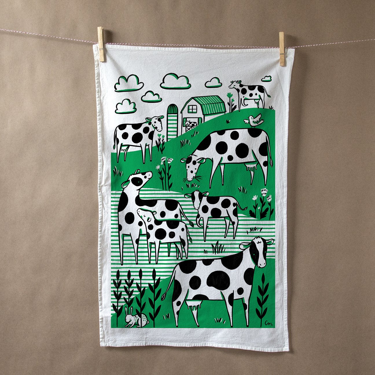 Claire Manning Flour Sack Tea Towel