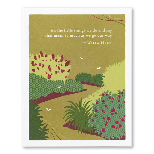 Positively Green Card - Little Things (Hoey) - Thank You