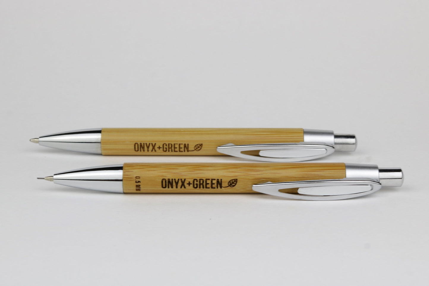 Onyx + Green Bamboo Pen & Mechanical Pencil Set