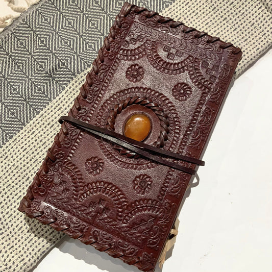 Hand Tooled Leather Journal Book