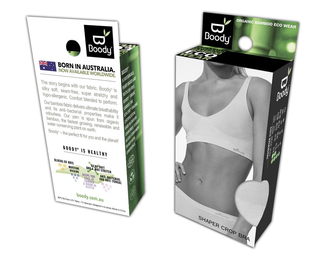 Boody Organic Bamboo Shaper Crop Bra