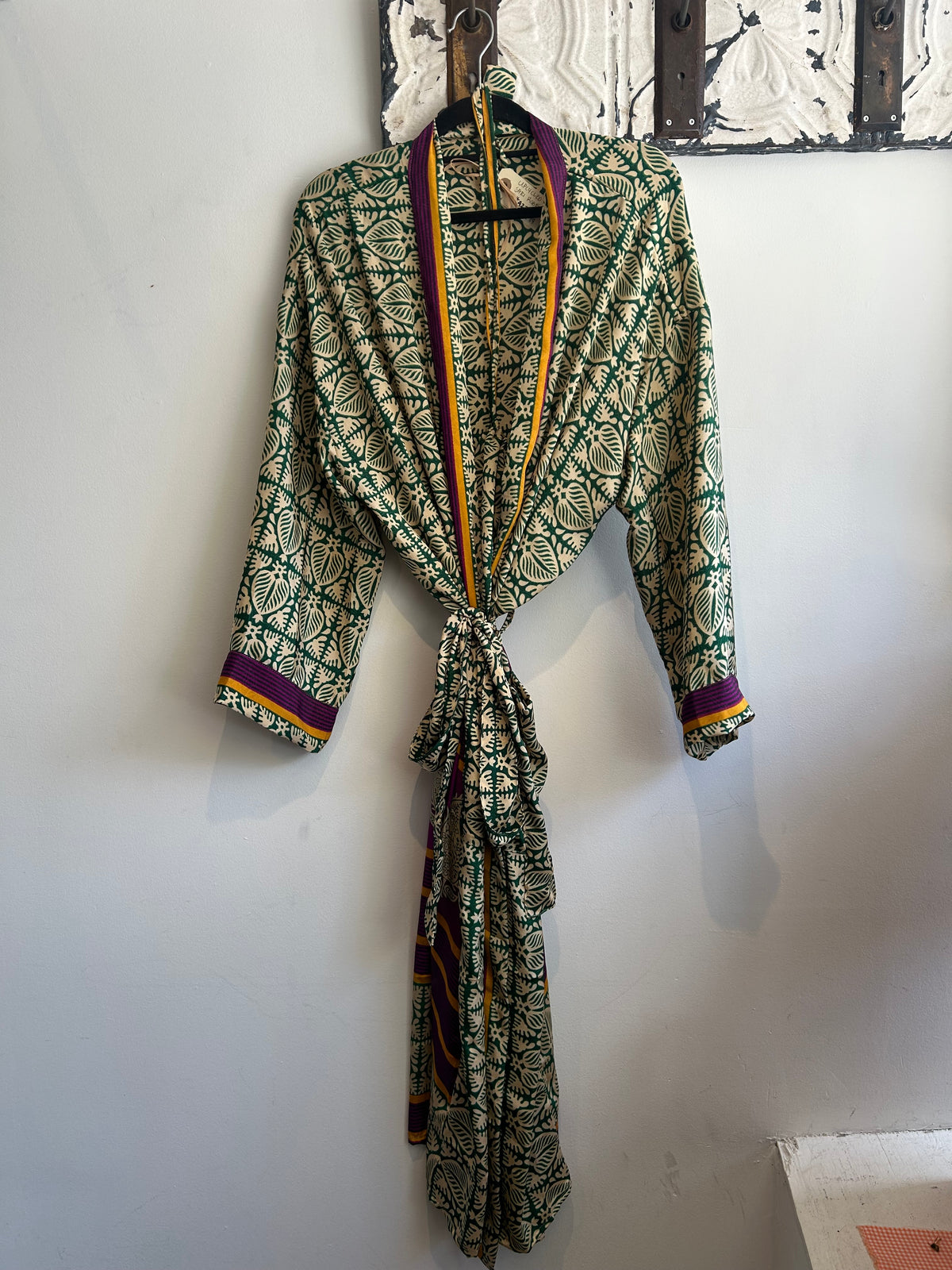 Upcycled Sari Robe - Long #A22