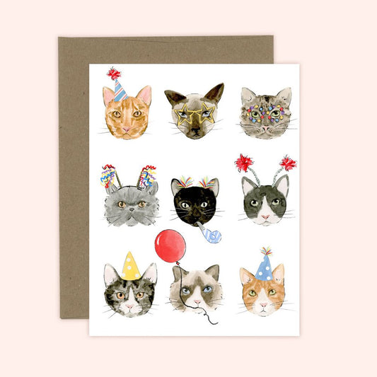 Almeida Illustrations Card - Cat Birthday