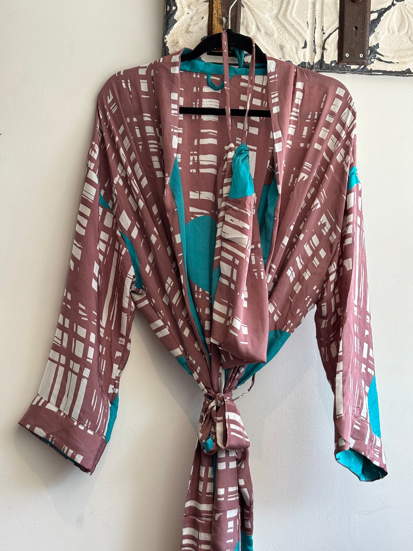 Upcycled Sari Robe - Long #B5