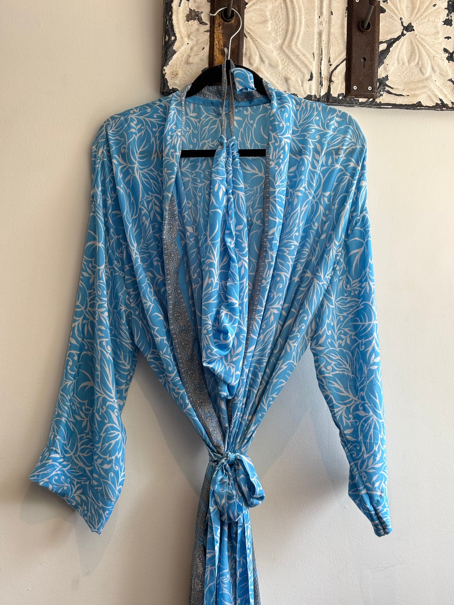 Upcycled Sari Robe - Long #B29