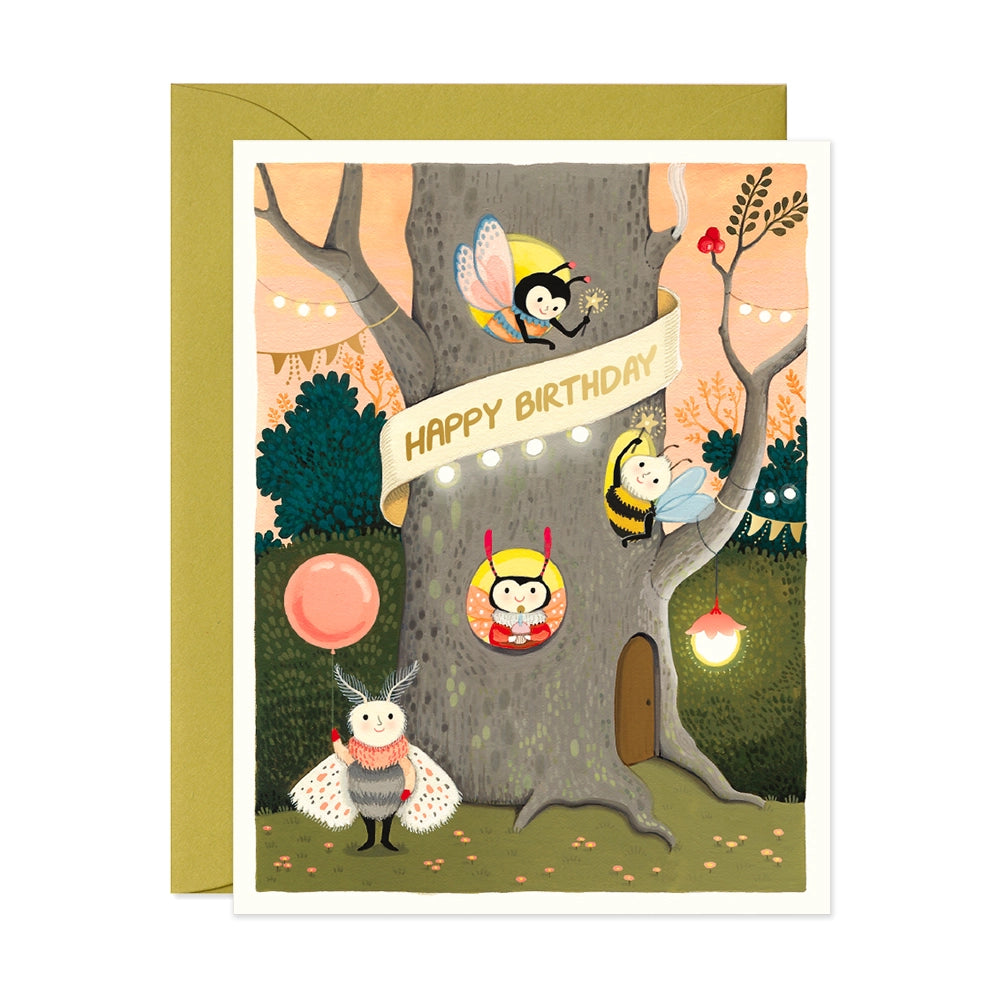JooJoo Paper Card - Bug Birthday